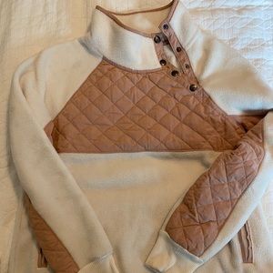 A&F asymmetrical fleece